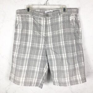 [Calvin Klein] Classic Gray Plaid Shorts